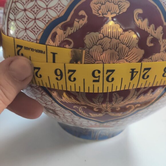 GingerJar Vintage & Signed Japanese Origin, Imari Gold, Reds & Blue handpainted. - Picture 7 of 12